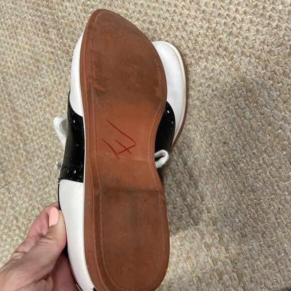 Vintage Carriage Court Sport Saddle Shoes Size 8 Women's Black White School Shoe - Picture 6 of 9